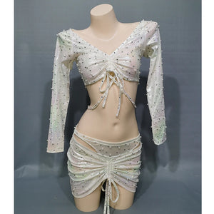 Snake Print Costume Party Costume Women Halloween Bodysuit Nightclub Rave EDC Outfit Carnival Stage Performance Clothing ED05