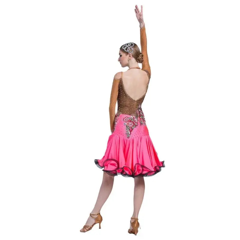 Women's Latin Ballroom Competition Dance Dress For Performance