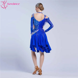 Women's Latin Ballroom Dance Dress For Adult Competition Stage Performance