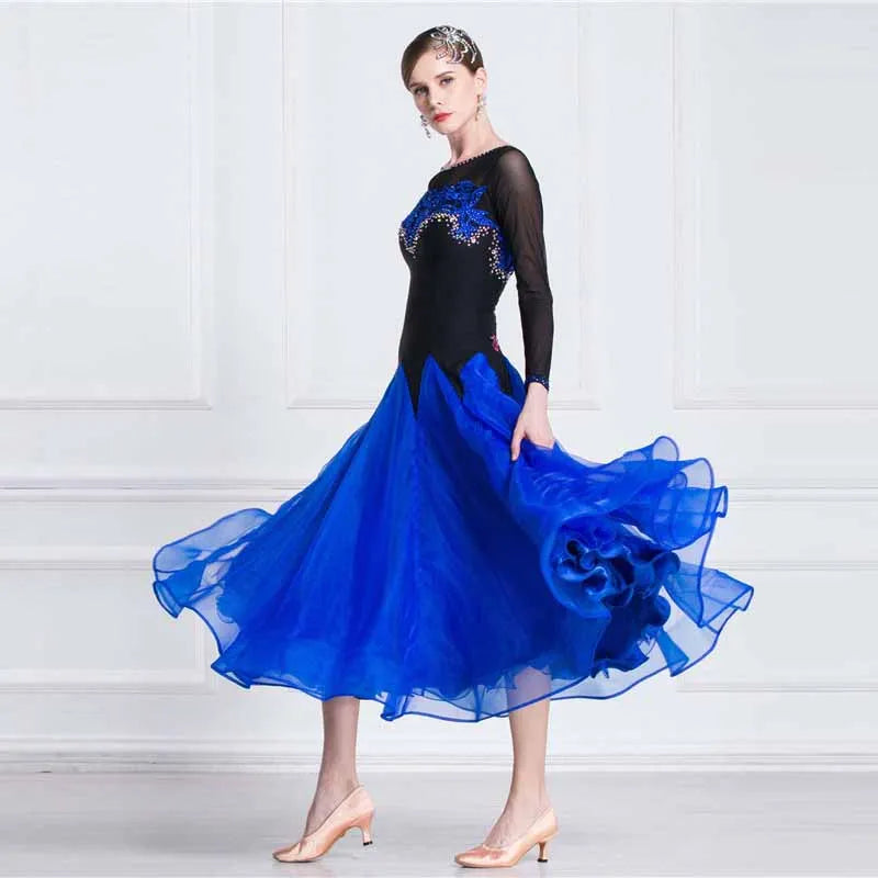 Women's Modern Standard Ballroom Practice Dress One-Piece For Waltz