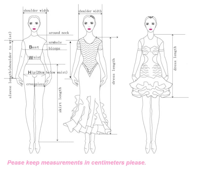 Women's Custom Latin Ballroom Dance Dress For Rumba, Tango, Cha-Cha Competition