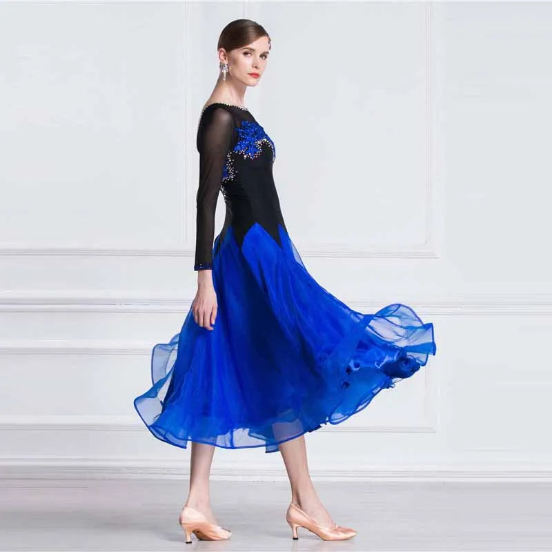 Women's Modern Standard Ballroom Practice Dress One-Piece For Waltz