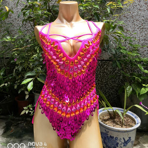 New Women's Full Sequins Beading Flashing Bodysuit One Piece Dance Wear Nightclub Party Stage Wear Latin Sexy Costumes Outfit BS04