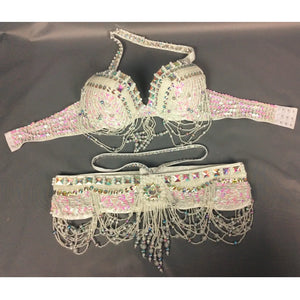 high quality belly dance costume professional costume wear outfit for women 5-piece bar belt skirt clothing sets TF1402 (5pcs/set)