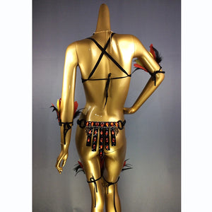 new design top grade Women belly dance Samba Carnivel RIO Crystal Bra Costume Outfit Showgirl dancer costume C017
