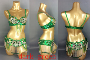 new design-butterfly women belly dance costume wear BRA+belt 2piece/set ,accept any size TF1359