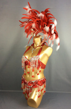 HOT SALEING parade Sexy Samba Rio Carnival Costume Feather Headdress #C1356