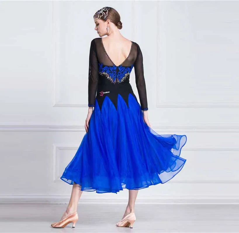 Women's Modern Standard Ballroom Practice Dress One-Piece For Waltz