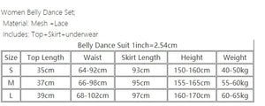 Belly Dance Costume Women's White Chiffon Crop Top and High Slit Skirt Set with Beaded Hip Scarf for Performance