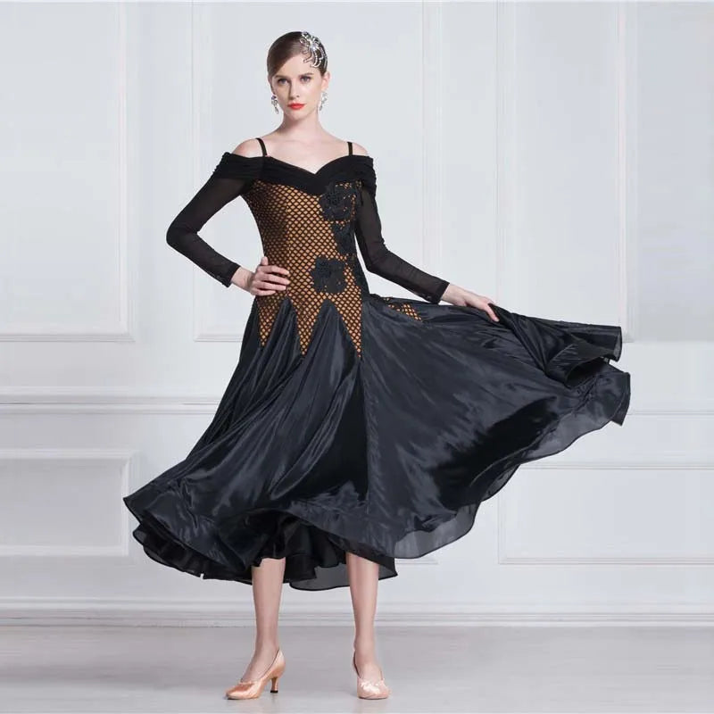 Women's Standard Ballroom Practice Dress Smooth Style For Training