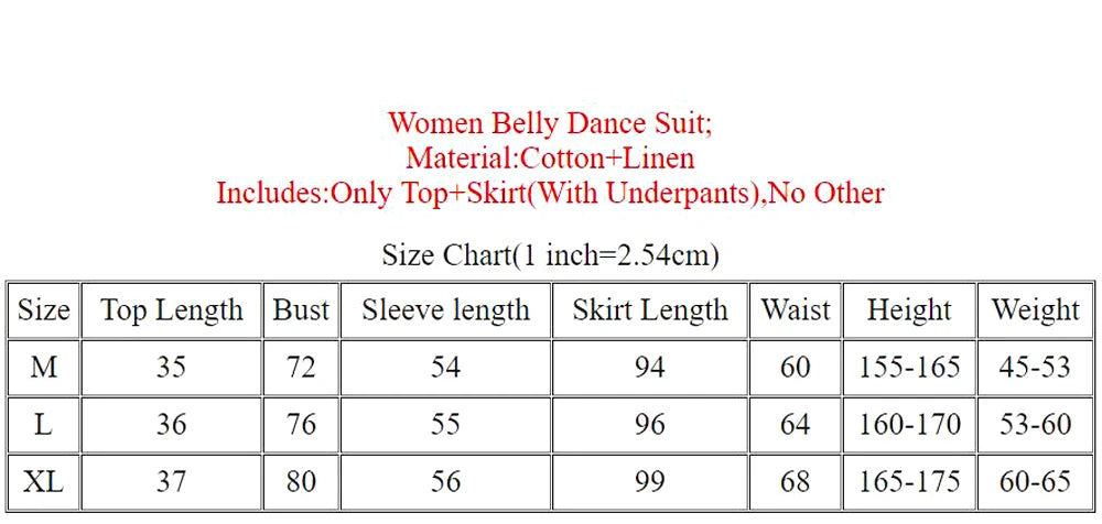 Belly Dance Women's Black Long Sleeve Mesh Crop Top and High Slit Skirt with Studs, Glitter Fabric