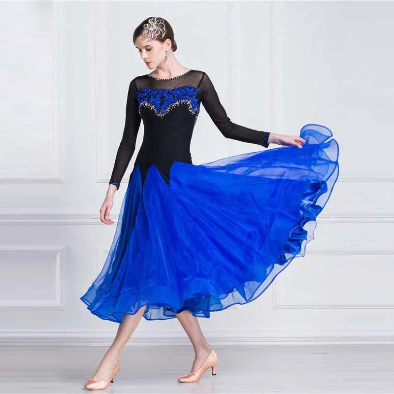 Women's Modern Standard Ballroom Practice Dress One-Piece For Waltz