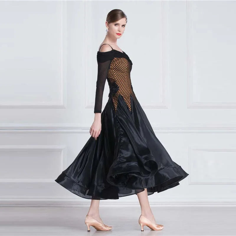 Women's Standard Ballroom Practice Dress Smooth Style For Training