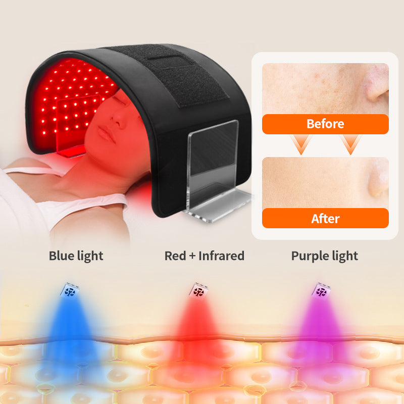 168 Led Red Blue Light Therapy Belt Infrared Heating Pad For Skin Care And Pain Relief