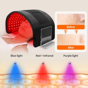 168 Led Red Blue Light Therapy Belt Infrared Heating Pad For Skin Care And Pain Relief