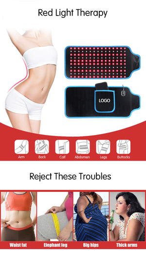 Red Light Therapy Weight Loss Pain Relief Waist Belt Warm Support Belt