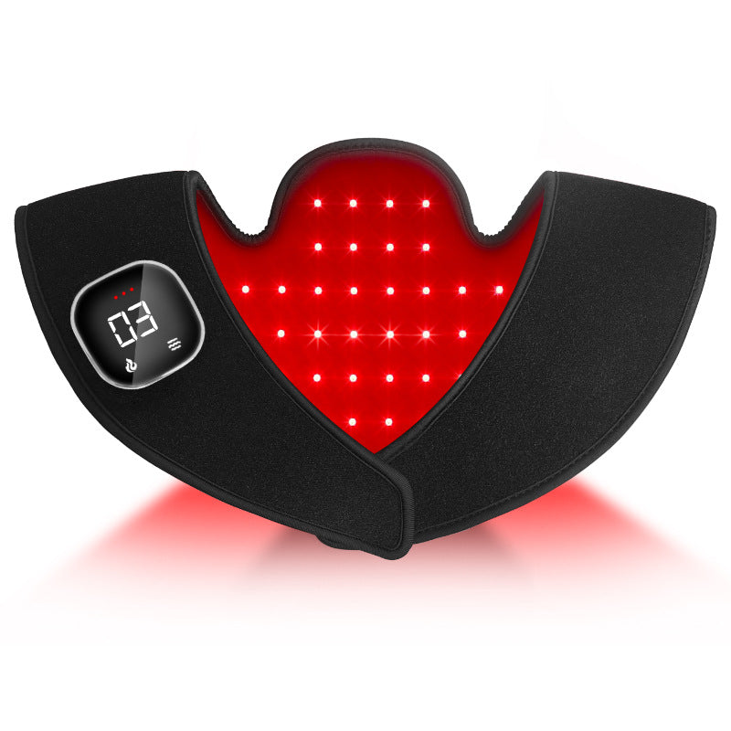 Red Light Therapy Shoulder Wrap With Heating Pad Infrared Heating Massager Rechargeable Pain Relief