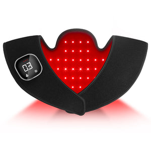 Red Light Therapy Shoulder Wrap With Heating Pad Infrared Heating Massager Rechargeable Pain Relief