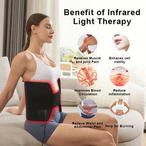 Led Red Light Therapy Belt Infrared Heating Pad Red Light Therapy Belt For Pain Relief