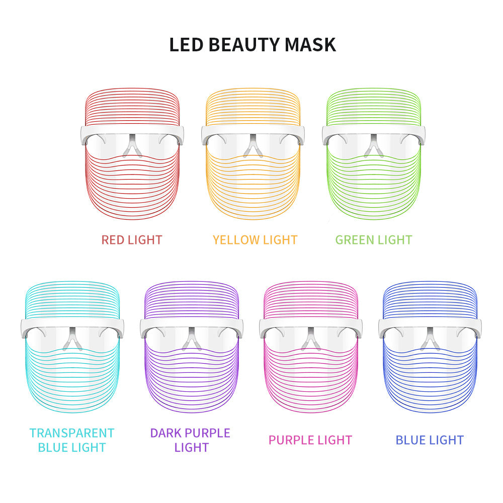Led Light Therapy Mask For Skin Rejuvenation Anti Wrinkle Whitening Facial Care Device