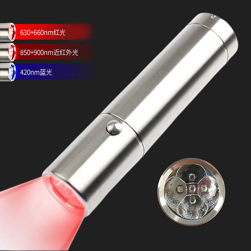 5 Led Red Light Therapy Flashlight Infrared Therapy Lamp Handheld Red Light Therapy Device Beauty Pen
