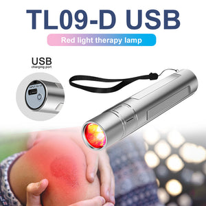 Red Light Therapy Flashlight Usb Rechargeable Led Near Infrared Portable Pen