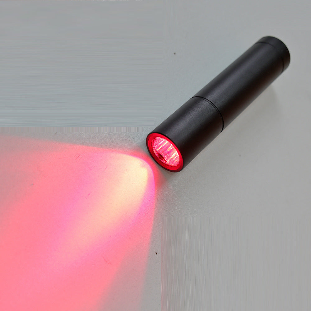 Red Light Flashlight Infrared Device 5 Chip Black Red Light Torch