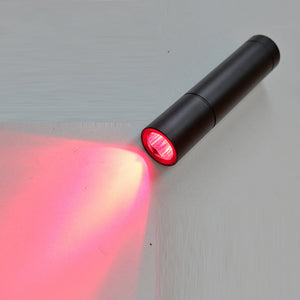 Red Light Flashlight Infrared Device 5 Chip Black Red Light Torch