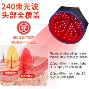 Led 660Nm Red Light Therapy Cap 850Nm Infrared Hair Growth Cap Pcba