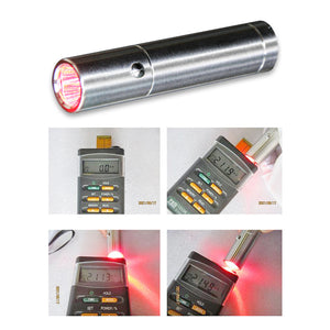 Portable Usb Rechargeable Red Light Flashlight Aluminum Alloy Led Flashlight With Goggles