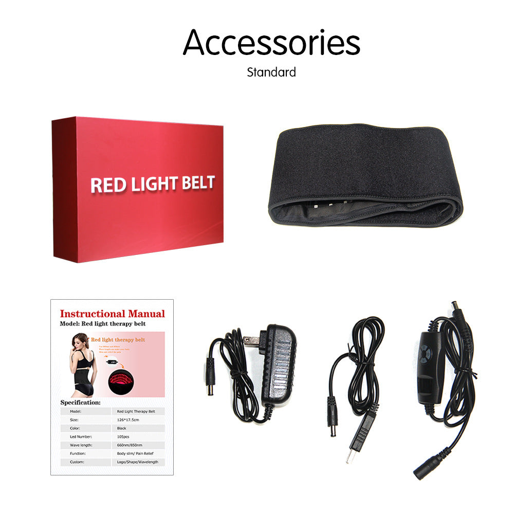 Custom Weight Loss Belt Led Red Light Therapy Belt Heating Belt Pulse Massage Belt