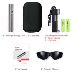 Red Light Therapy Pen Led Infrared Light Portable Near Infrared Flashlight Fda Approved