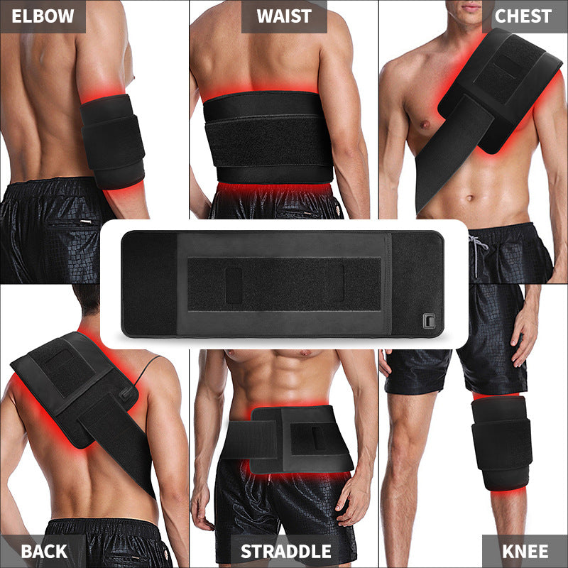 168 Led Red Blue Light Therapy Belt Infrared Heating Pad For Skin Care And Pain Relief