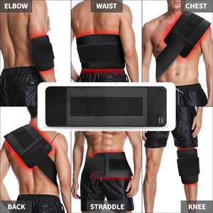 168 Led Red Blue Light Therapy Belt Infrared Heating Pad For Skin Care And Pain Relief