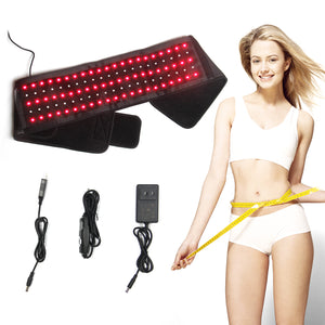 Led Red Light Therapy Belt Usb Heating Weight Loss Waist Support Massage Infrared Belt