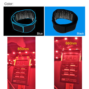 Red Light Heating Waist Belt Warm Massage Support For Back Pain Relief