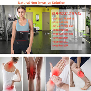 120 Led 5 Level Temperature Control Light Therapy Knee Brace Wrist Elbow Support Heating Belt Infrared Red Light Belt