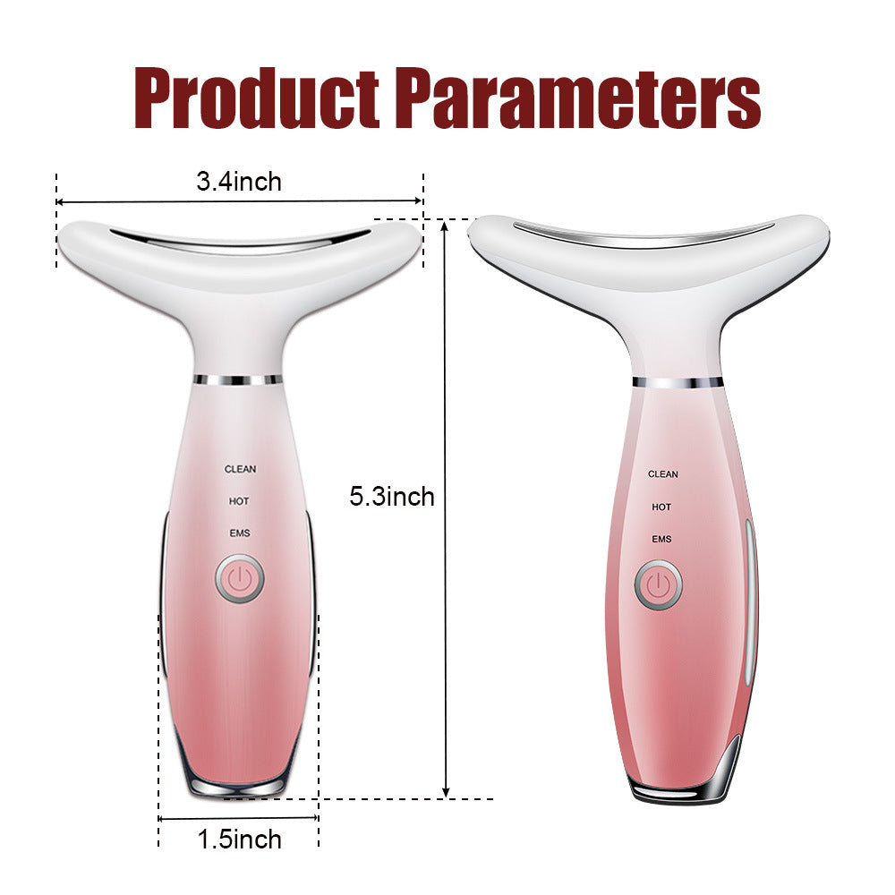 Face Neck Massager Vibration Lifting Skin Tightening Beauty Device Wrinkle Removal