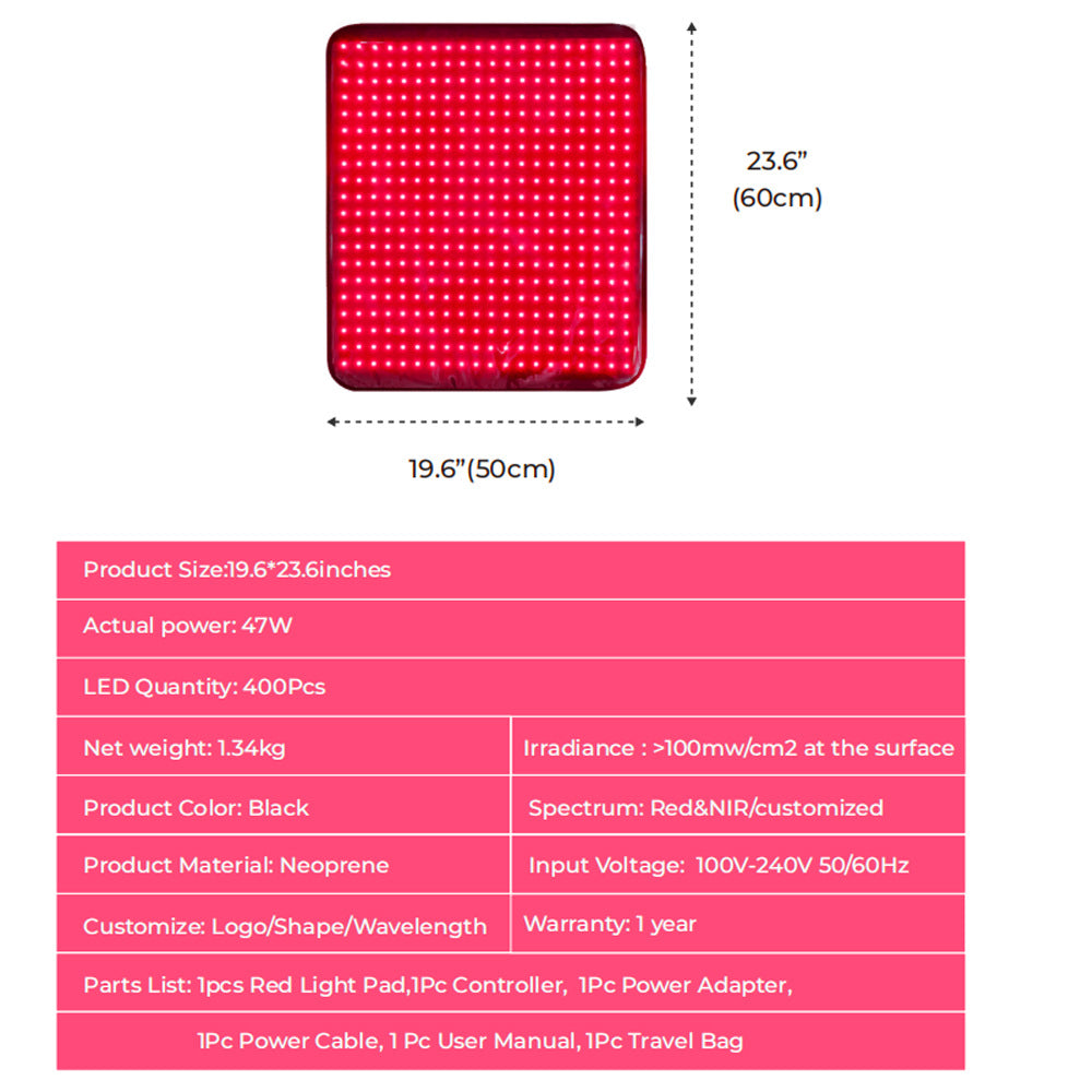 Red Light Therapy Mat Full Body Infrared Light Therapy Pad Red Light Therapy Bed Mat