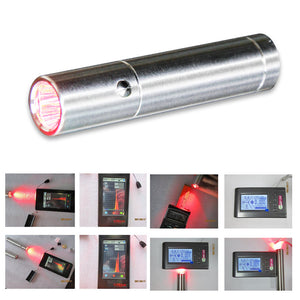 Portable Usb Rechargeable Red Light Flashlight Aluminum Alloy Led Flashlight With Goggles