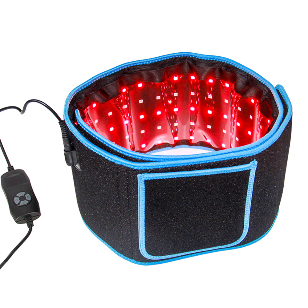 Red Light Heating Waist Belt Warm Massage Support For Back Pain Relief