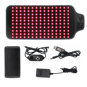Red Light Infrared Therapy Heating Belt Waist Massager Led Pulse Light Therapy Support Belt