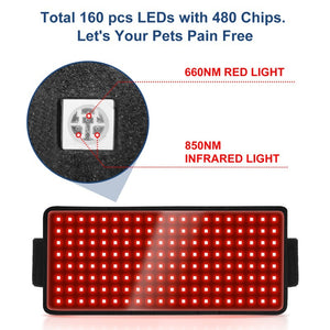 Pet Red Light Infrared Therapy Device For Back Belly Thigh Leg Injury Recovery Bone Healing Portable Timer