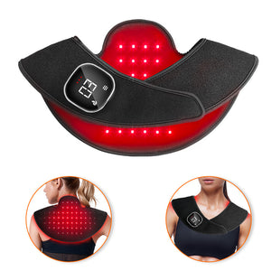 Red Light Infrared Neck And Shoulder Massager Rechargeable Heating Therapy Wrap With Red Light