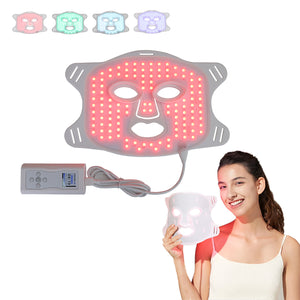 Led 4 Color Photon Facial Mask Red Blue Light Therapy Skin Care Device