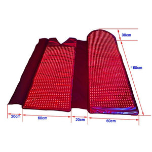 Red Light Therapy Mat Heating Pad Infrared Light Therapy Blanket Home Use Red Light Sleeping Bag