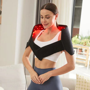 Red Light Therapy Belt Heating Waist Support Infrared Red Light Shoulder Neck Pain Relief Belt