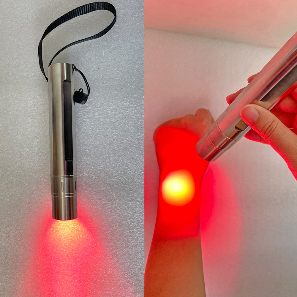 9W Led Infrared Adjustable Therapy Beauty Pen Rechargeable Portable Red Light Therapy Flashlight Usb