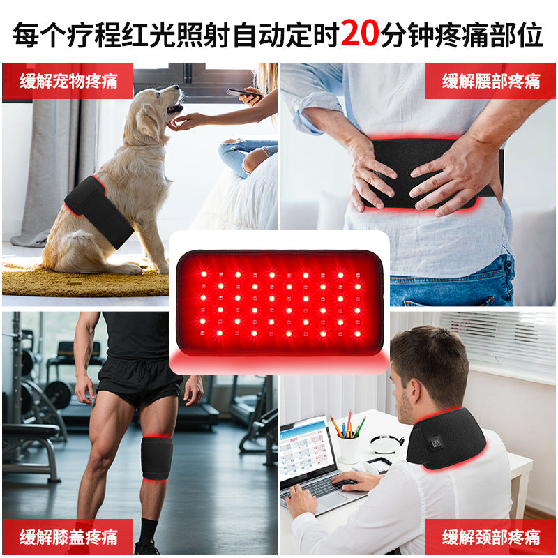 60 Led Red Light Therapy Belt Usb Rechargeable Multi Area Wearable Infrared Light Belt For Pain Relief
