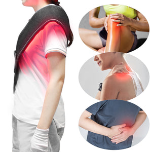 Led Red Light Therapy Belt Usb Heating Weight Loss Waist Support Massage Infrared Belt
